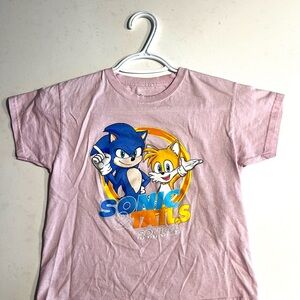 Sonic & Tails Pink Kids T-Shirt